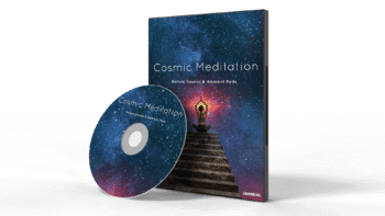 Cosmic ambient meditation soundscape with nature recordings and Tibetan singing bowls