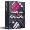 Cover image for Essential Menu Click Sounds by rawAmbience, featuring 107 high-quality UI click sound effects for games, apps, and interfaces.
