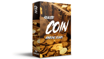 Realistic coin handling sound effects for inventory systems, trading scenes, and game economies
