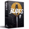 Blades 2 sound effects pack cover – cinematic metallic swipes, slices, and impacts for film, games, and media